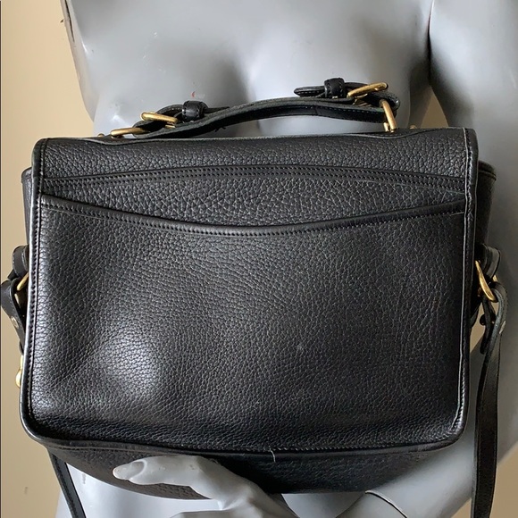 DOONEY &. BOURKE VINTAGE/RARE BLACK PEBBLED BAG - Picture 2 of 7